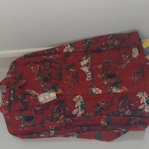 Vintage Western Cowboy Button Down Shirt